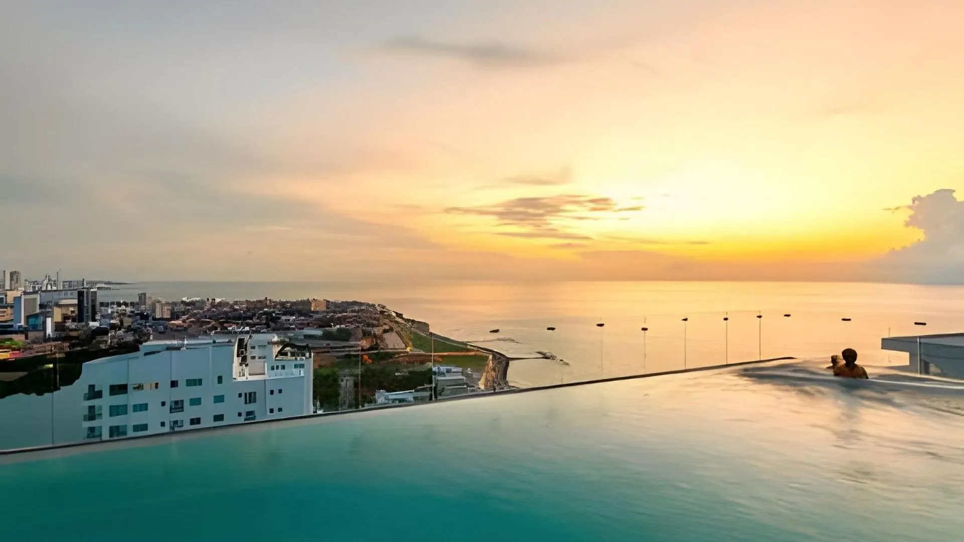 New Panoramic View, Infinite Pool/Historic Center Appartement Cartagena