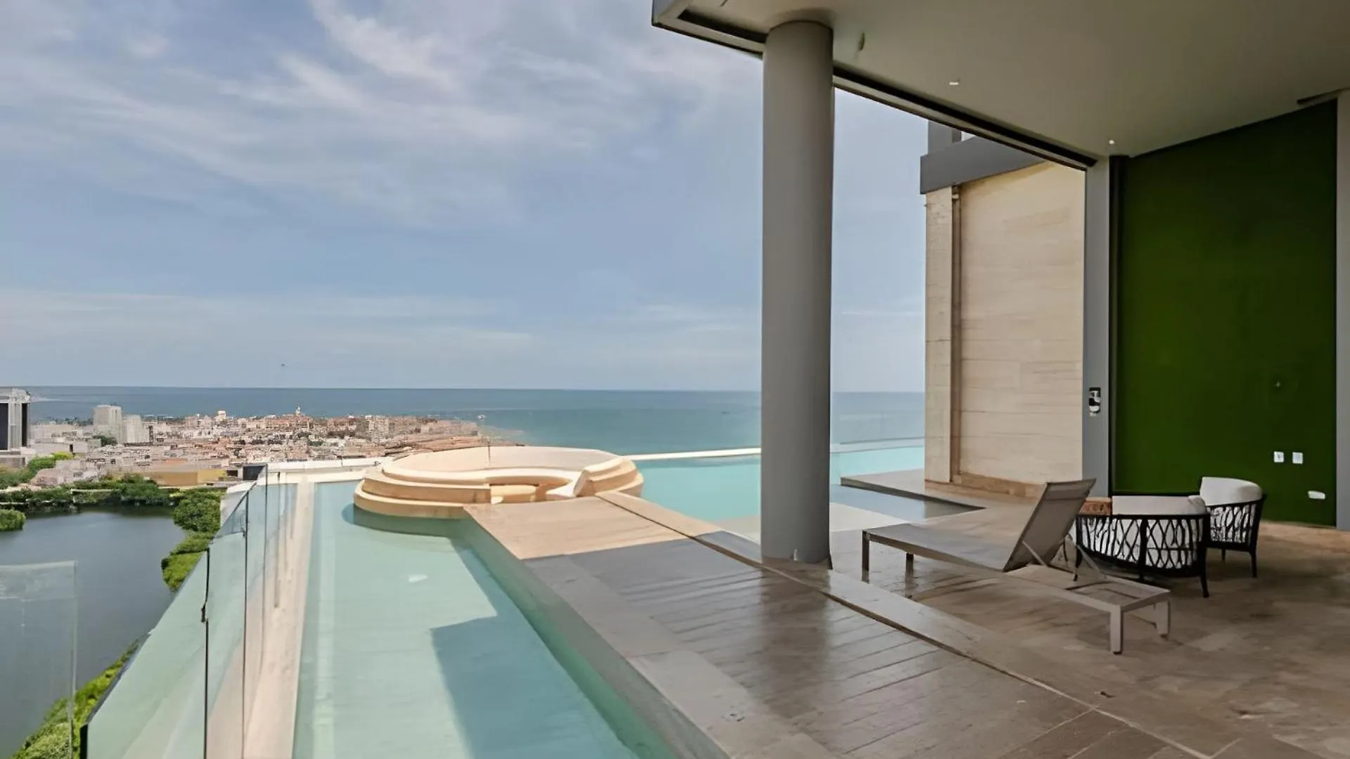 New Panoramic View, Infinite Pool/Historic Center Appartement Cartagena