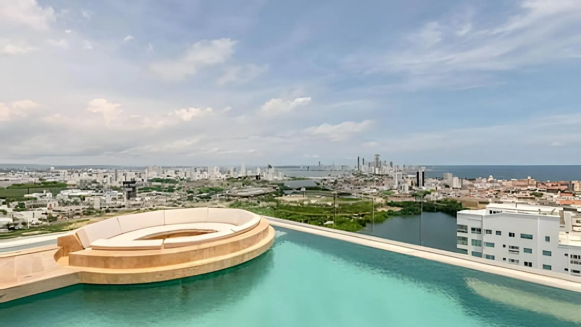 New Panoramic View, Infinite Pool/Historic Center Appartement Cartagena